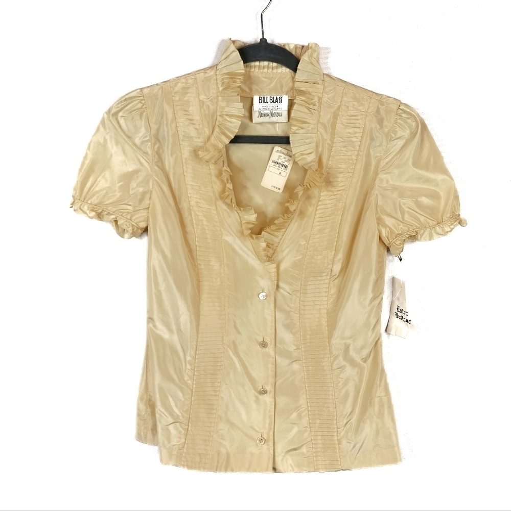Vintage Bill Blass Short Sleeve Blouse NWT